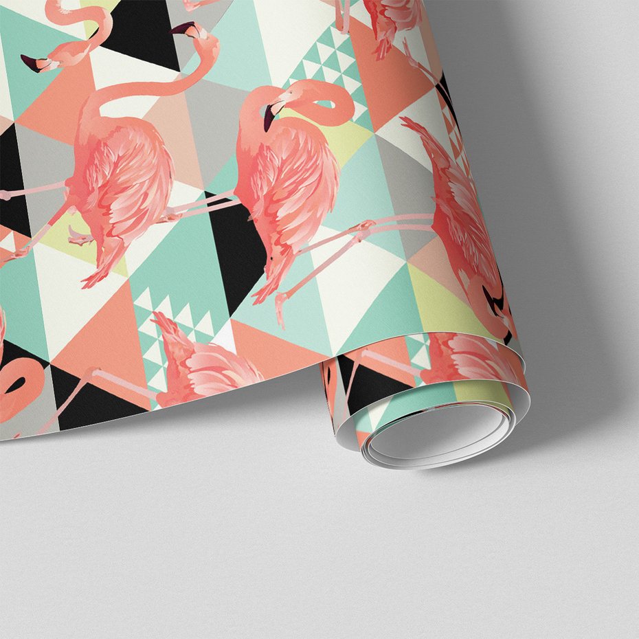 Tapeta - flaming, trójkąt, tło