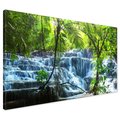 Obraz na płótnie - wodospad, las, tropikalny