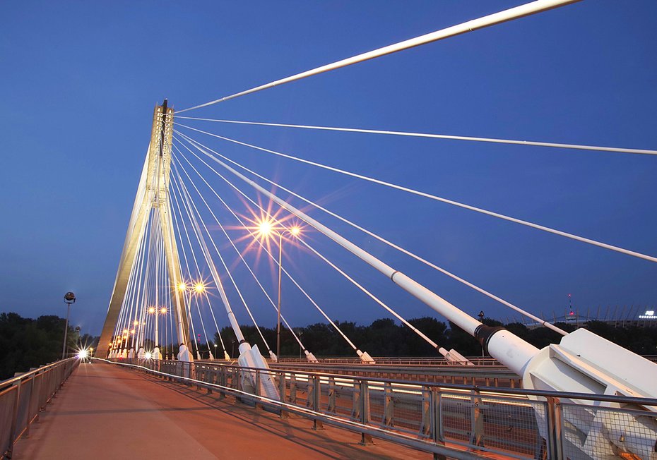 Fototapeta - most, noc, miasto