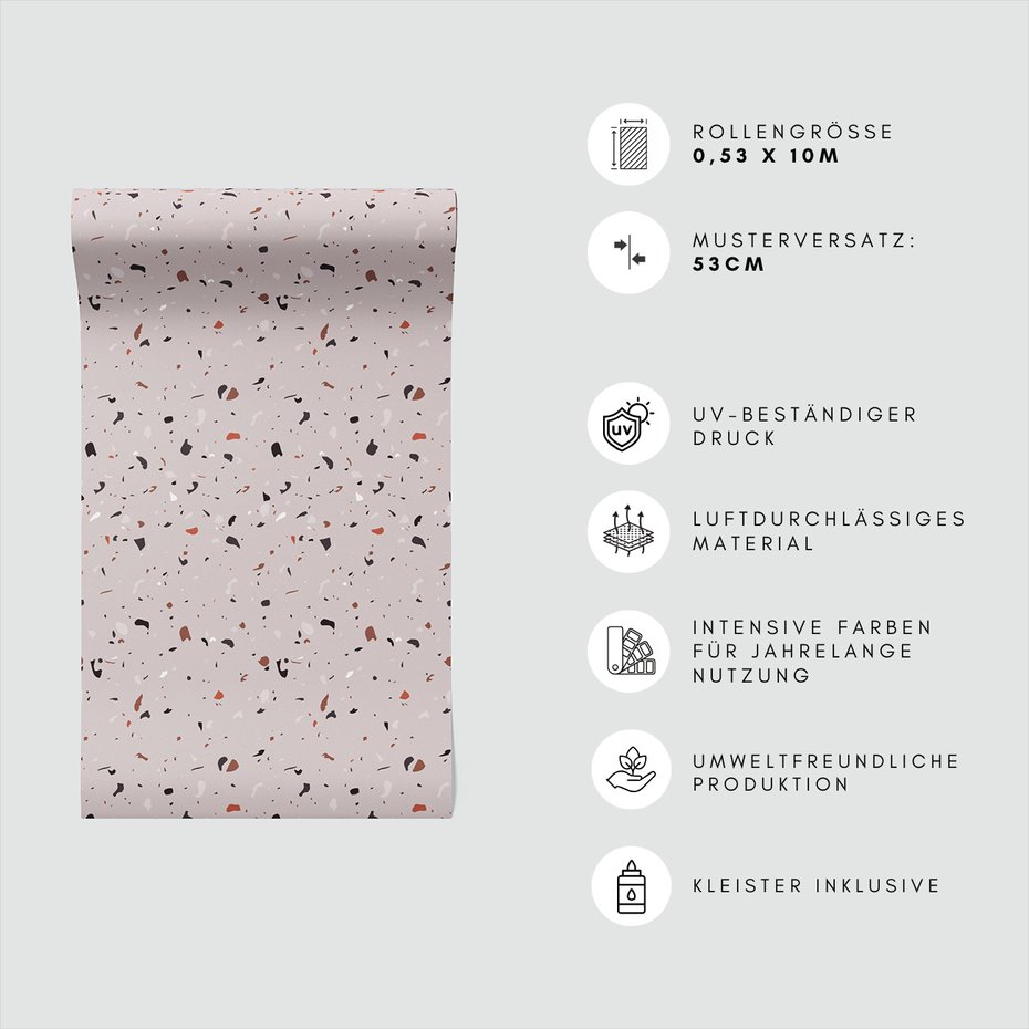 Tapeta - ziarno, lastryko, tekstura