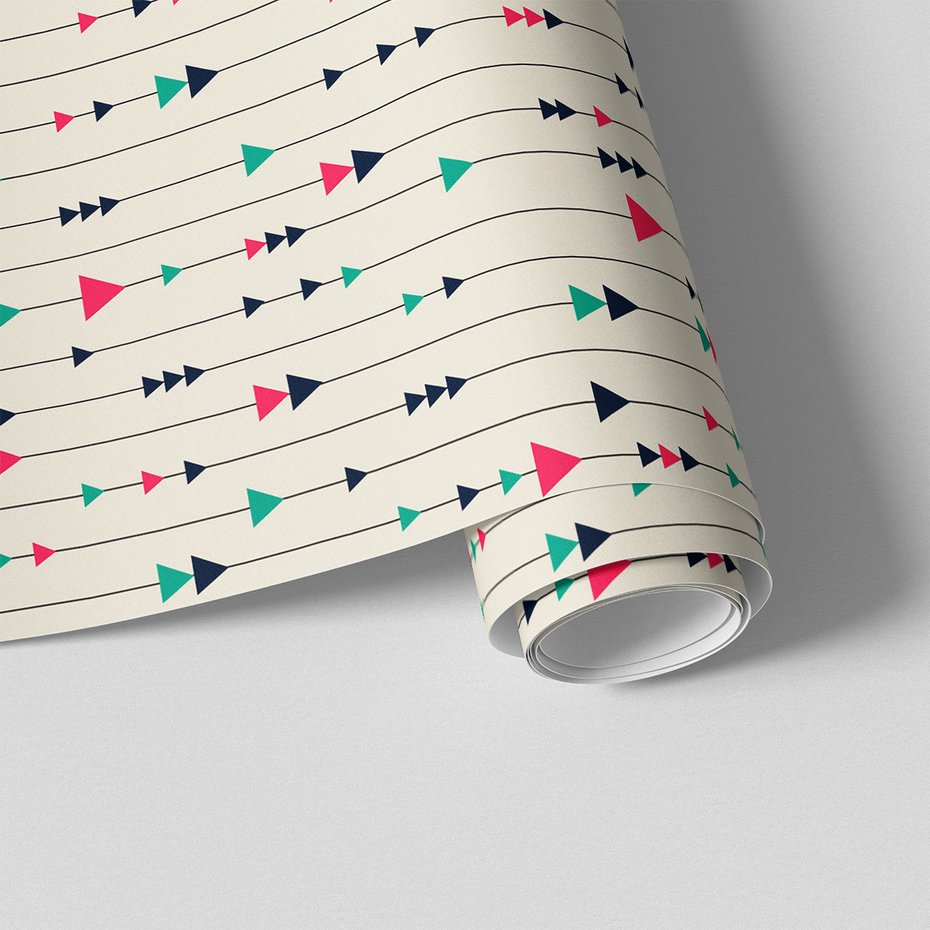 Tapeta - trójkąty, linie, wzór