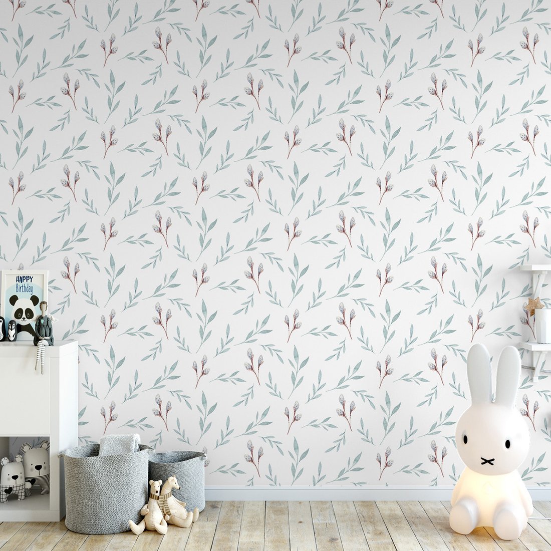 Tapeta - liście, gałązki, wiosna