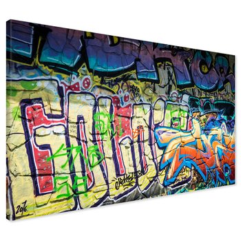 Obraz na płótnie - graffiti, mur, sztuka