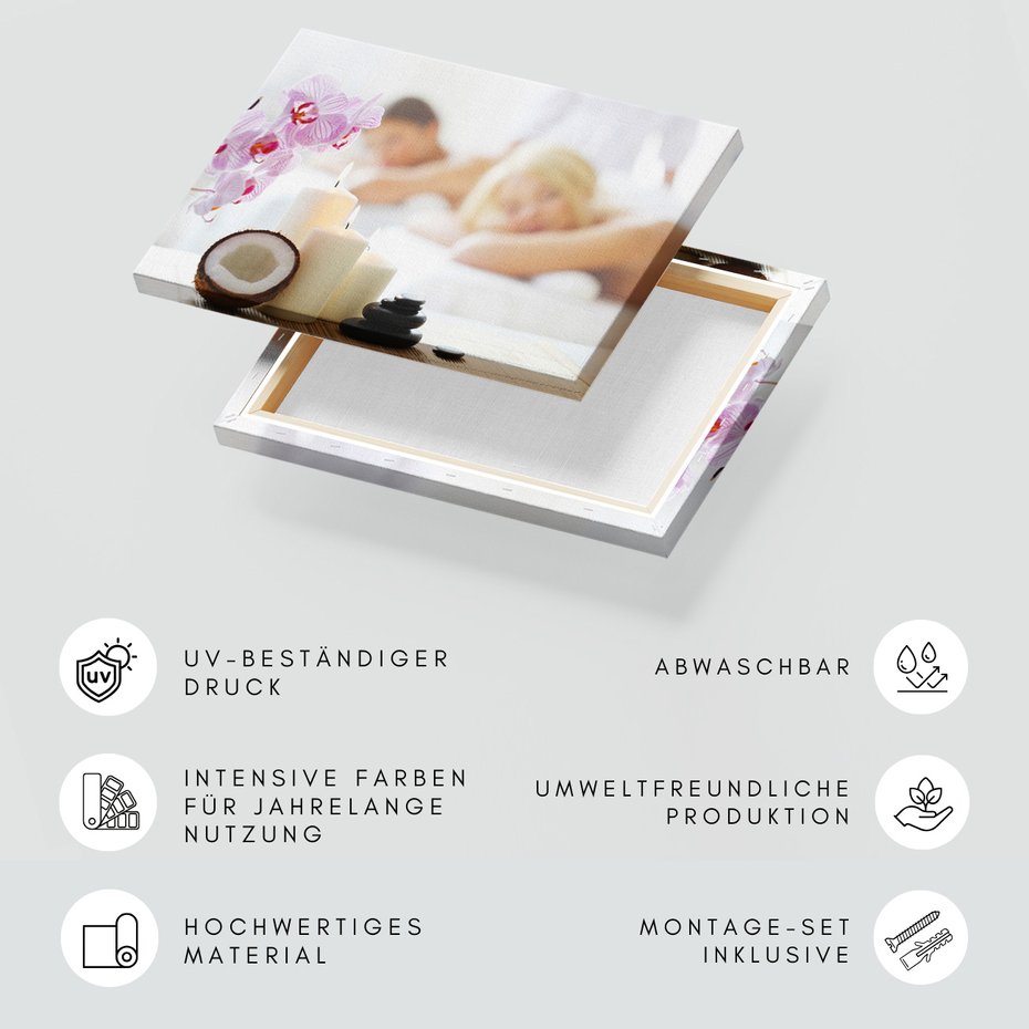 Obraz na płótnie - spa, relaks, kokos