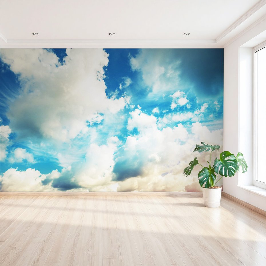 Fototapeta - chmury, niebo, błękitne