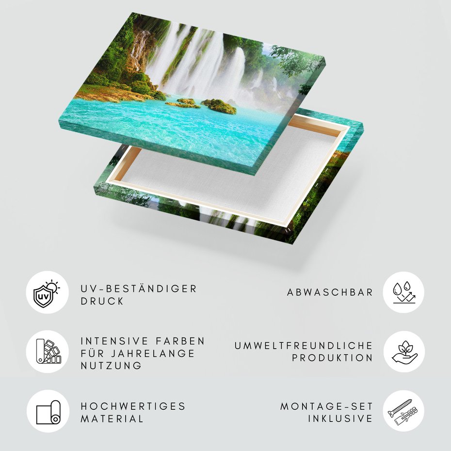 Obraz na płótnie - wodospad, woda, natura