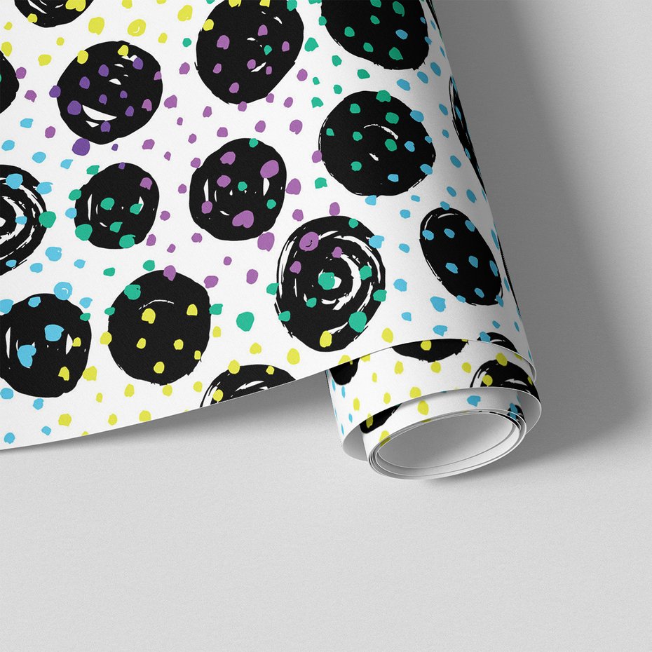 Tapeta - kropki, okręgi, abstrakcja