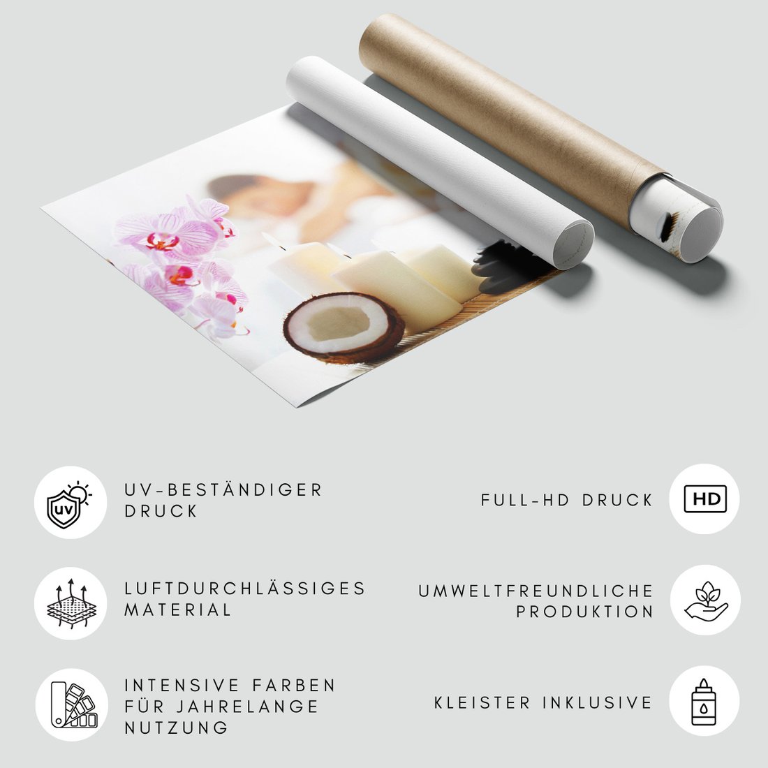 Fototapeta - relaks, spa, kwiaty