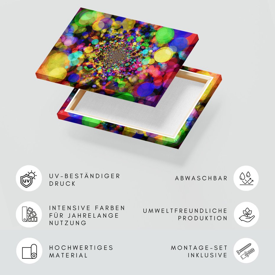 Obraz na płótnie - abstrakcja, kolory, światło