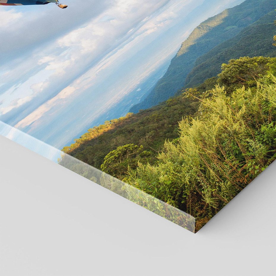 Obraz na płótnie - balony, góry, krajobraz