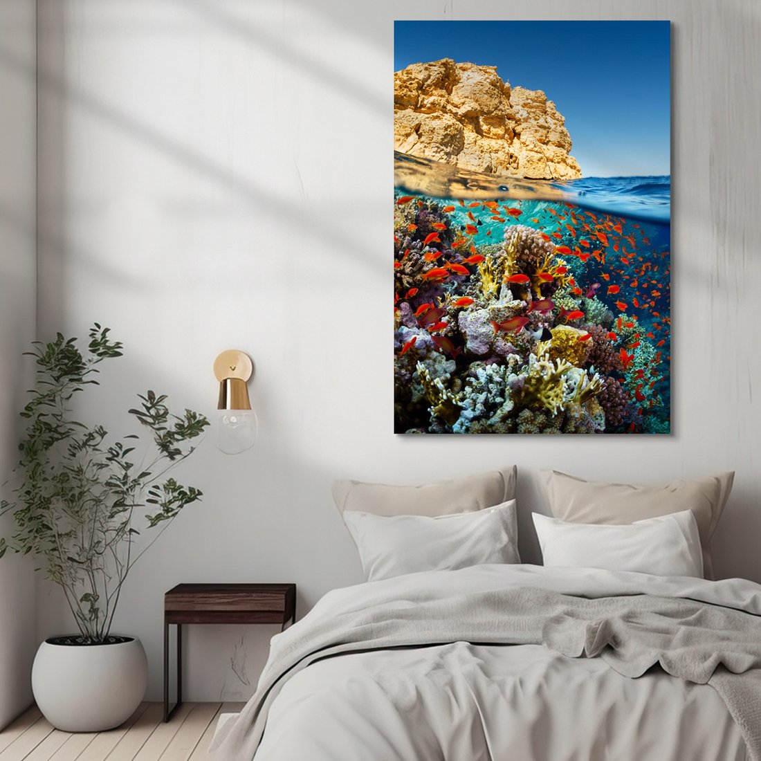 Obraz na płótnie - podwodny, rafa koralowa, ryby