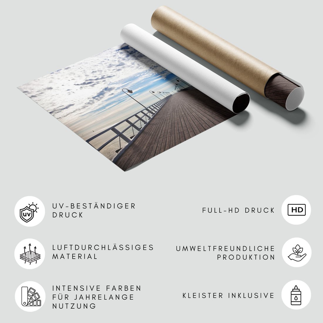 Fototapeta - molo, morze, niebo