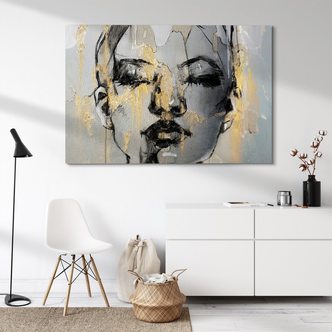 Obraz na płótnie - portret, abstrakcja, kobieta