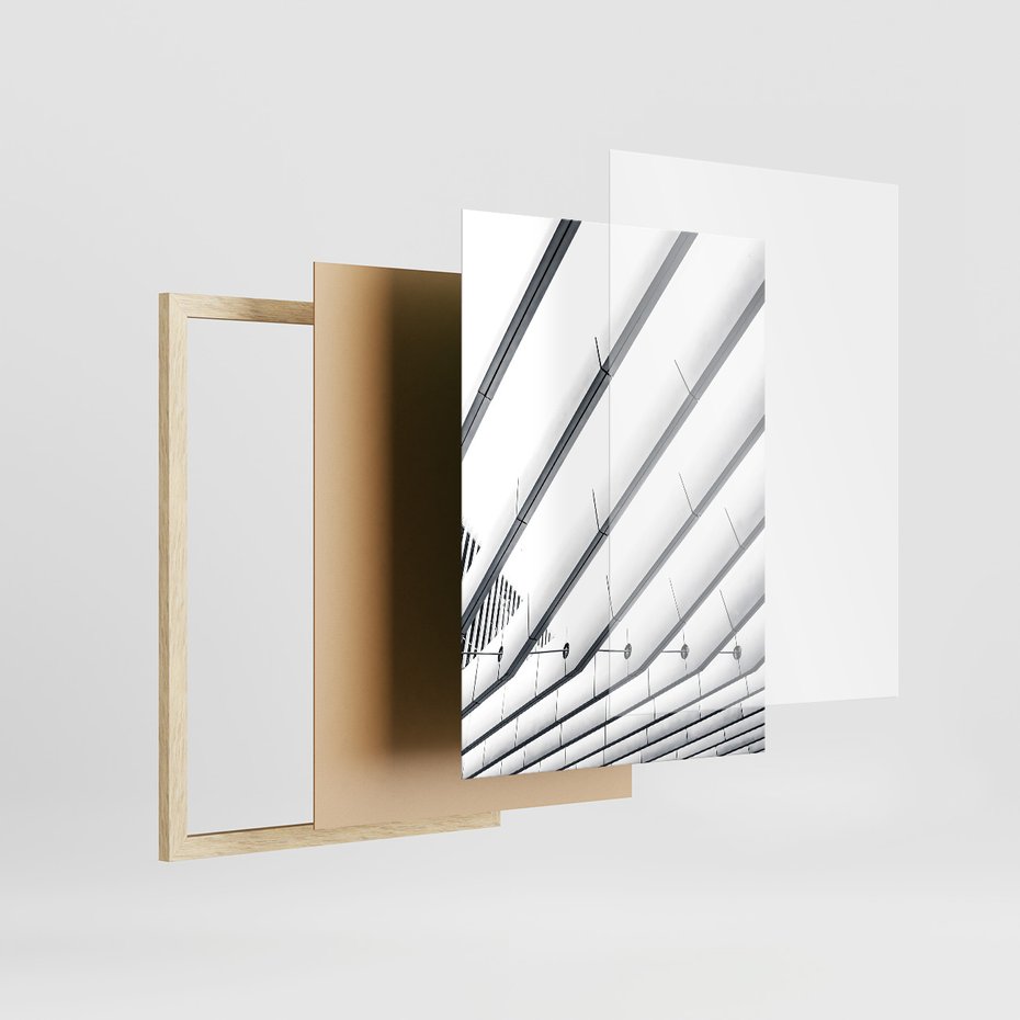 Zestaw obrazy w ramie, plakaty - architektura,budynek,struktura - rama drewno