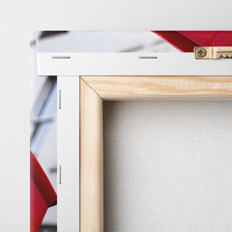 Obraz na płótnie - budka telefoniczna, czerwona, miasto