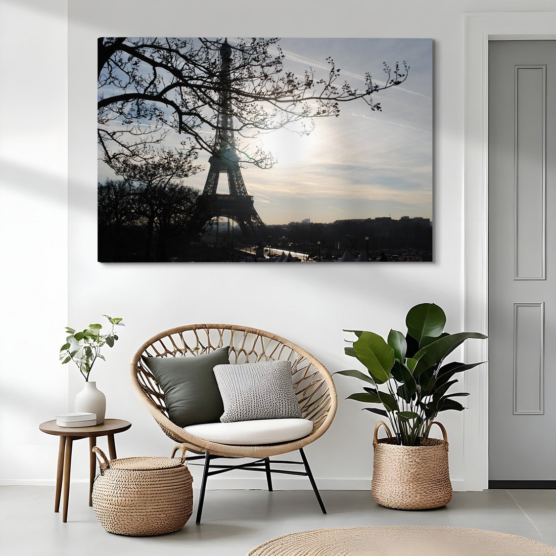 Obraz na płótnie - Paryż, wieża Eiffla, miasto