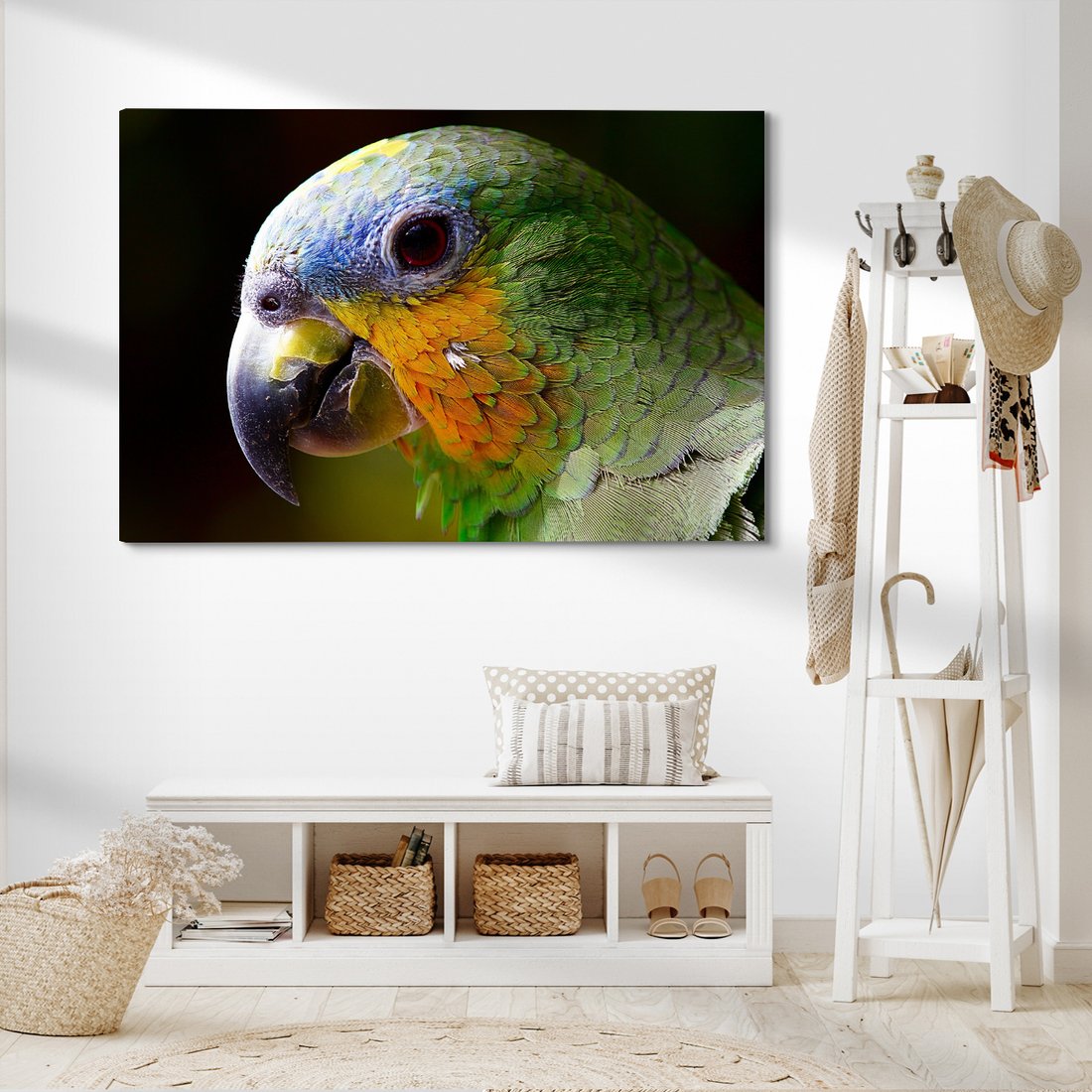 Obraz na płótnie - papuga, ptak, tropikalny