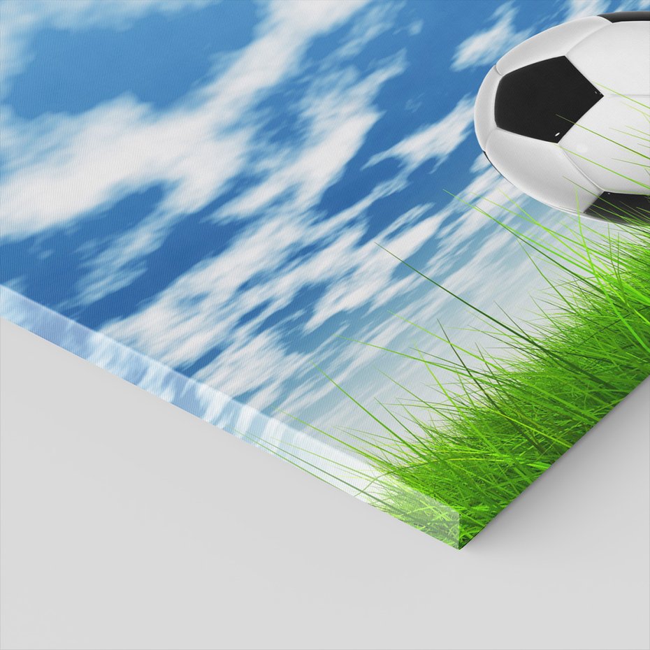 Obraz na płótnie - piłka, nożna, trawa