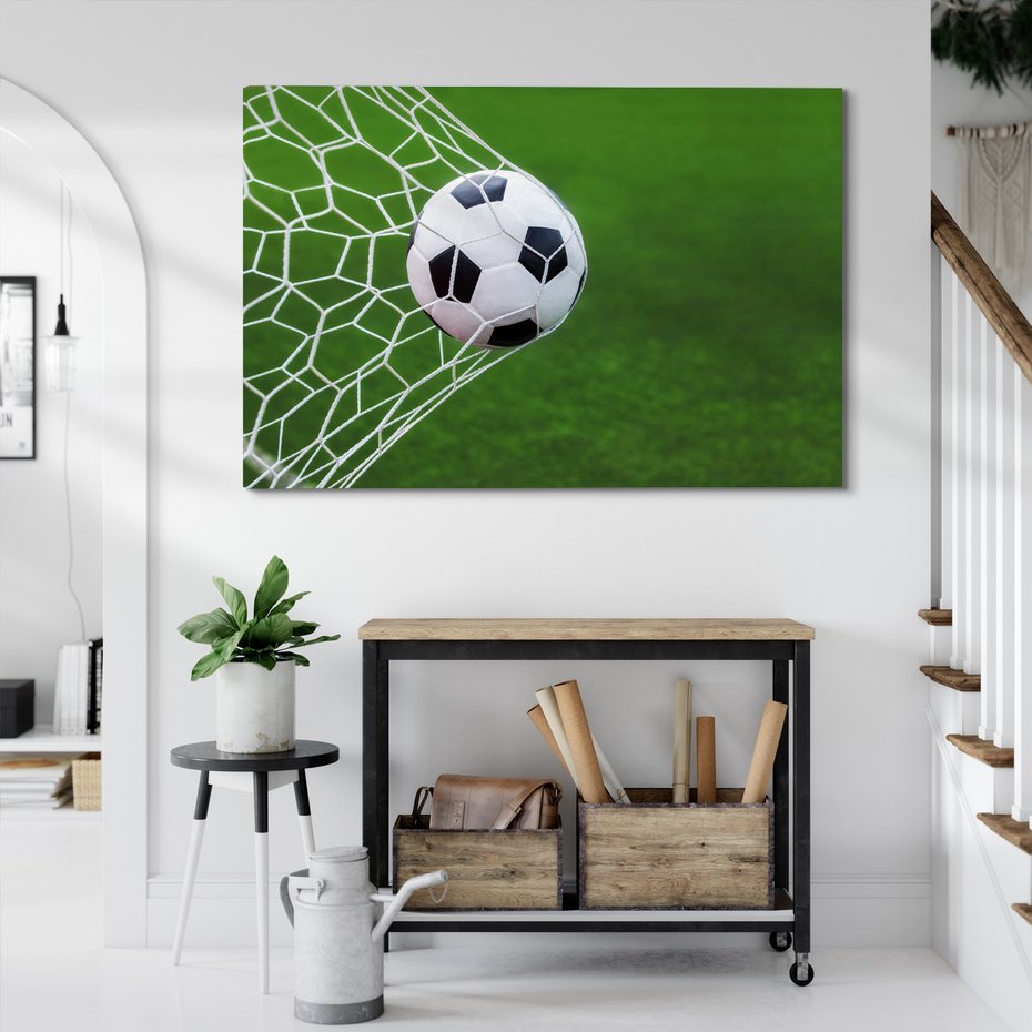 Obraz na płótnie - piłka, bramka, gol