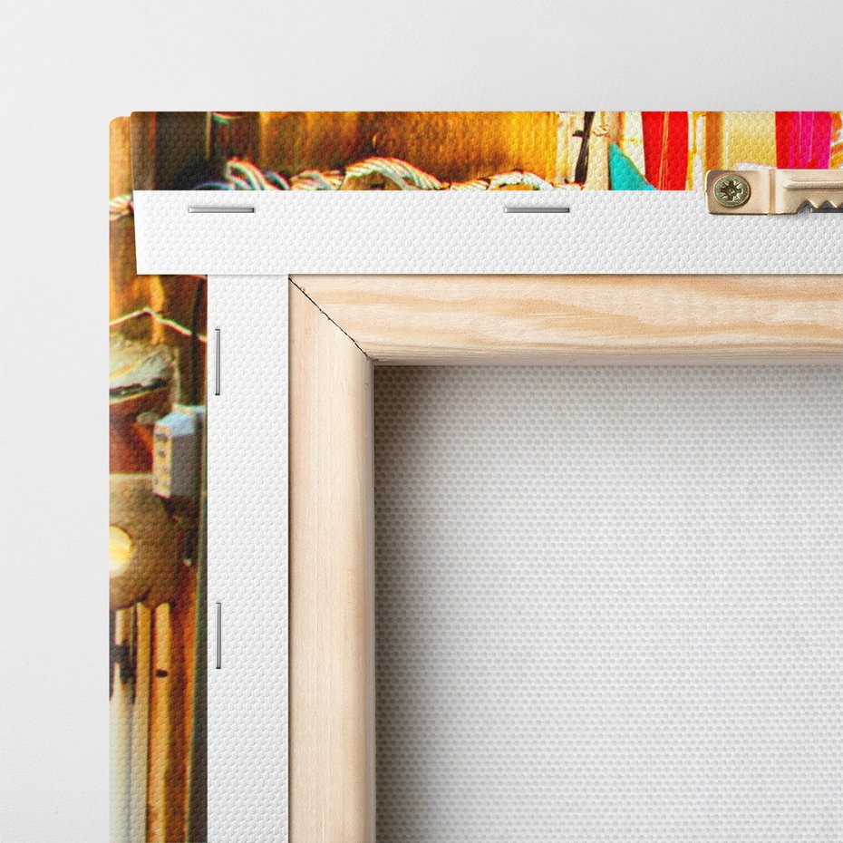 Obraz na płótnie - uliczka, schody, miasto