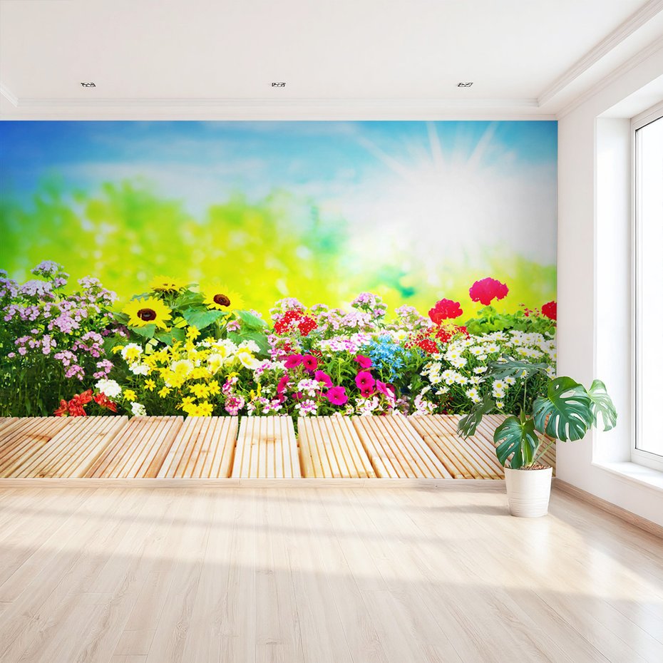 Fototapeta - kwiaty, słoneczniki, ogród