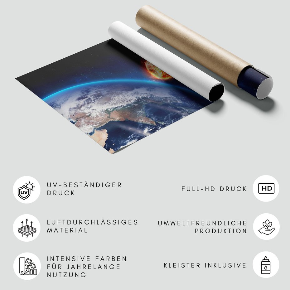 Fototapeta - kosmos, asteroida, ziemia