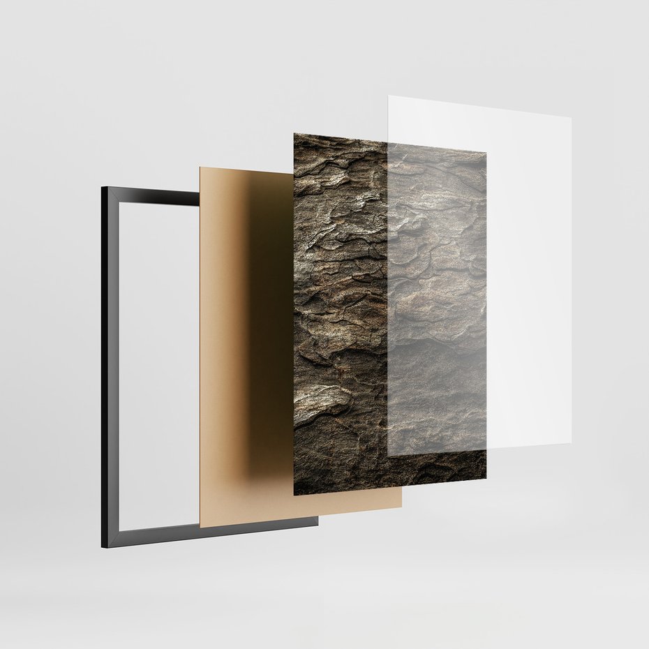 Zestaw obrazy w ramie, plakaty - dom, natura, drewno - rama czarna