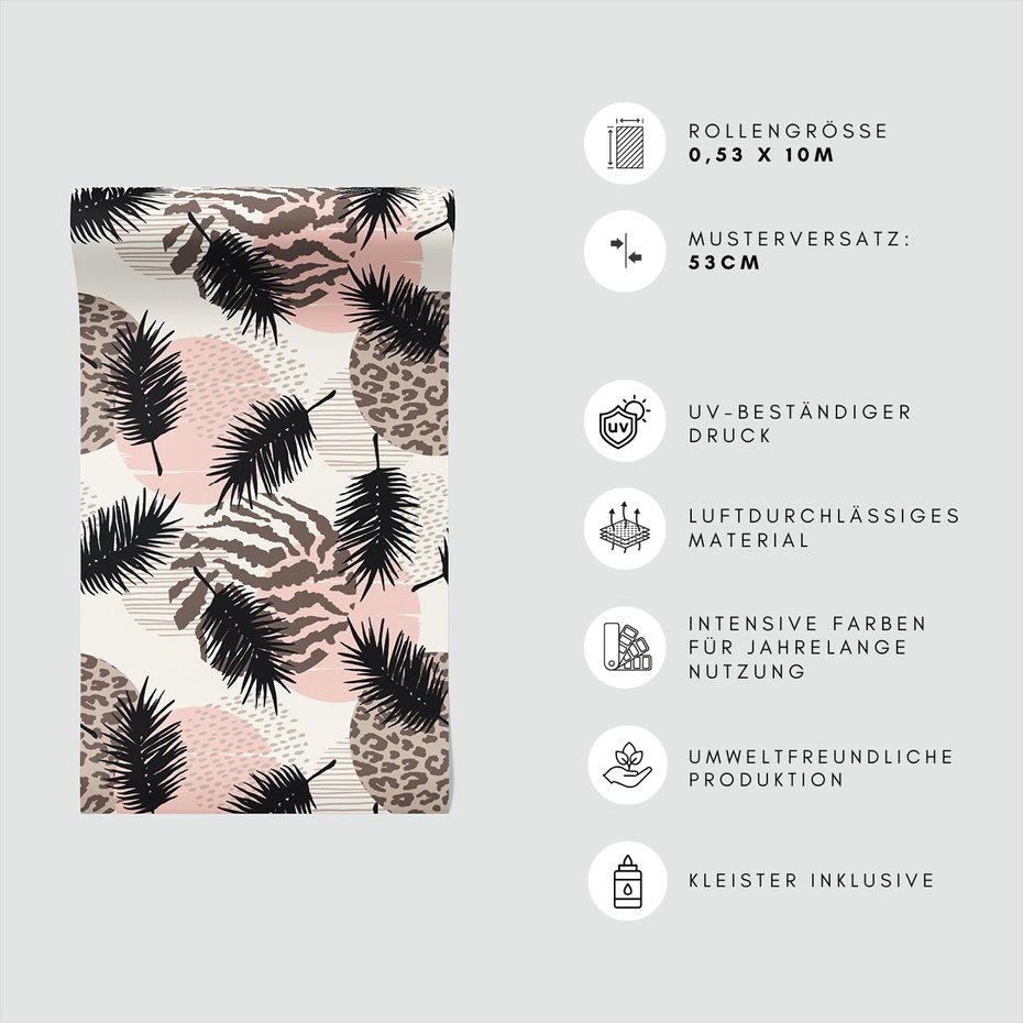 Tapeta - liście, abstrakcja, kształty