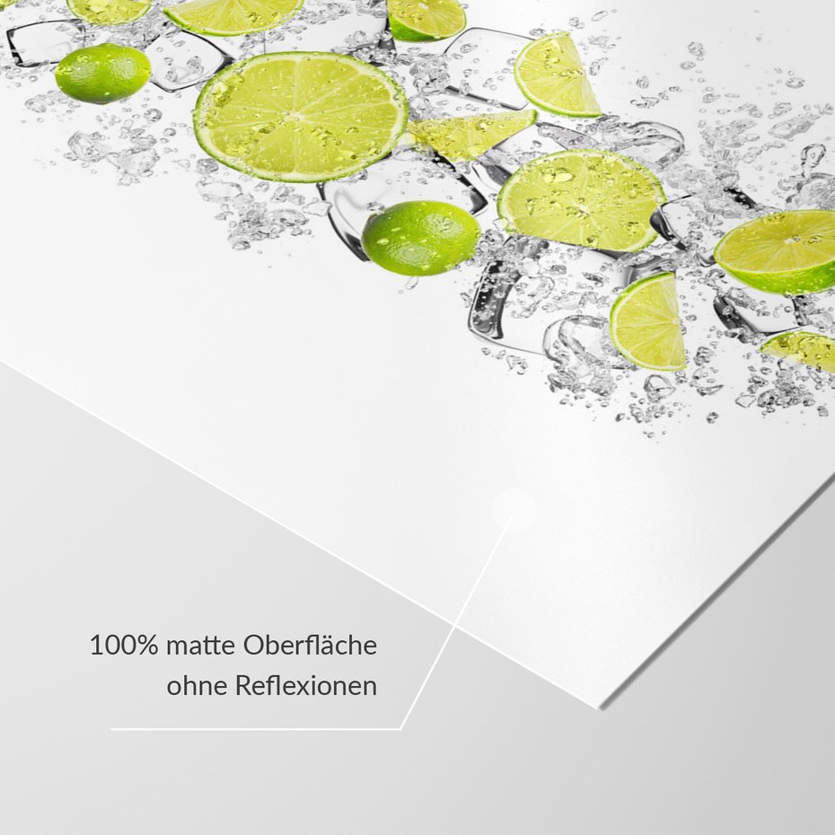 Fototapeta - limonka, lód, woda