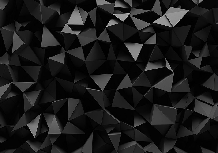 Fototapeta - abstrakcja, trójkąty, ciemne