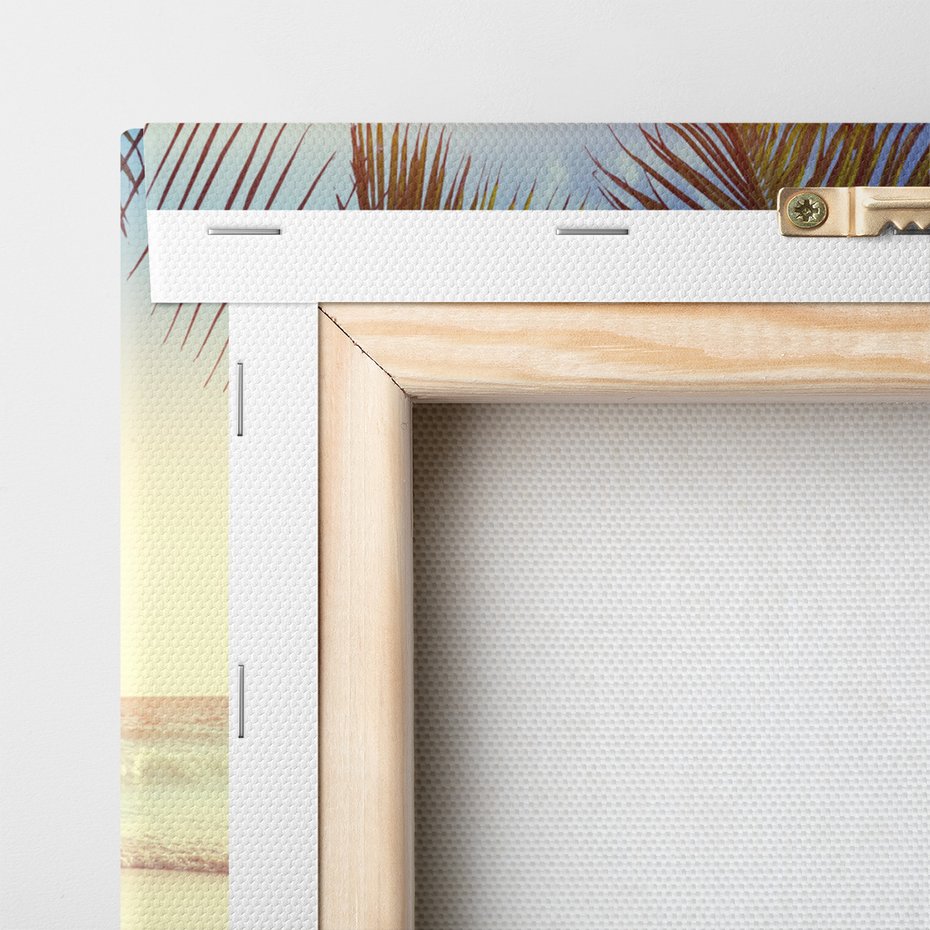 Obraz na płótnie - plaża, morze, palmy