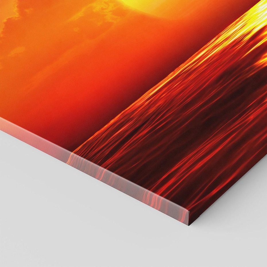 Obraz na płótnie - zachód słońca, morze, niebo