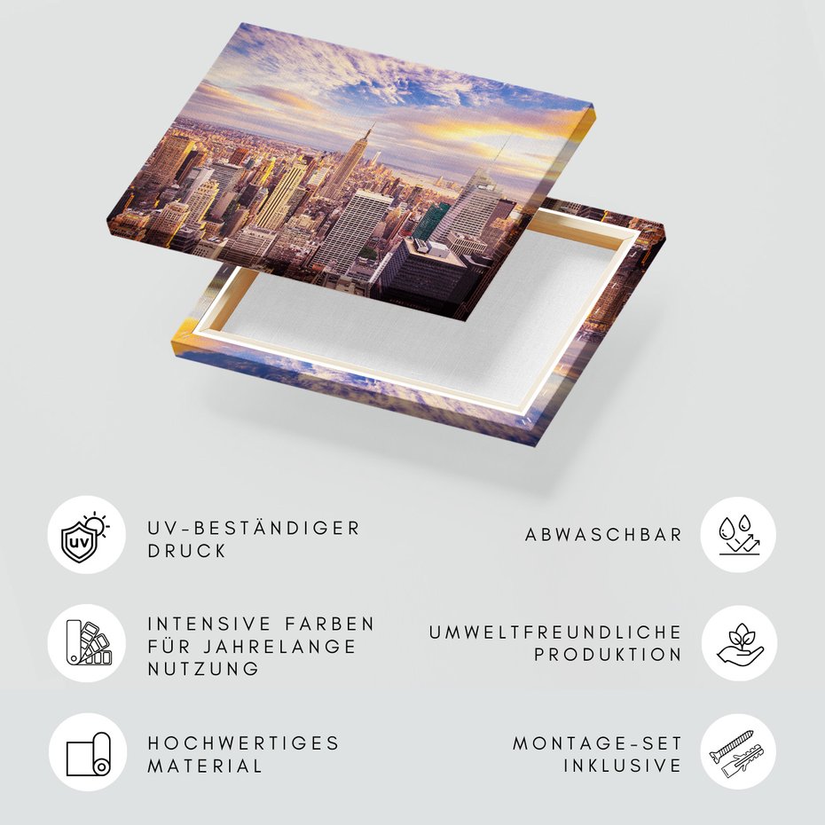 Obraz na płótnie - miasto, drapacze chmur, panorama