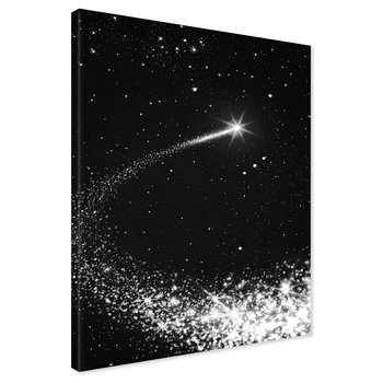Obraz na płótnie - gwiazda, przestrzeń, noc