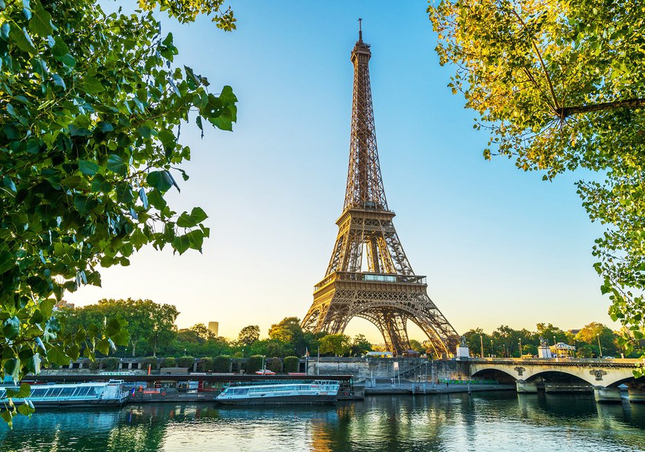 Fototapeta - Paryż, Wieża Eiffla, rzeka