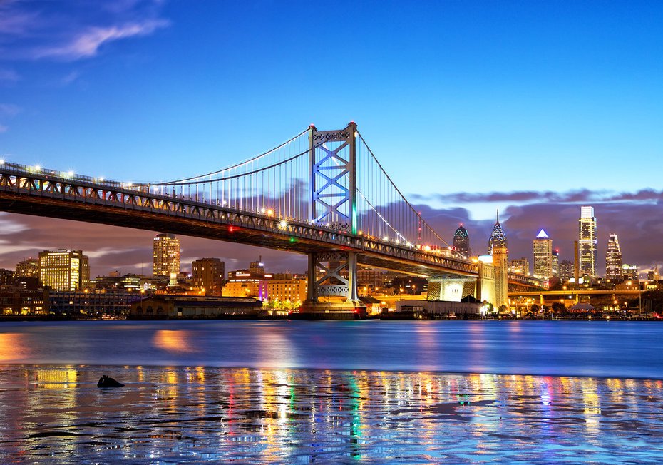 Fototapeta - most, miasto, noc