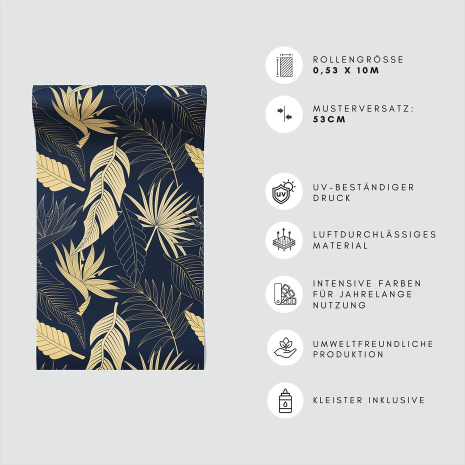 Tapeta - liście, kwiaty, tropiki