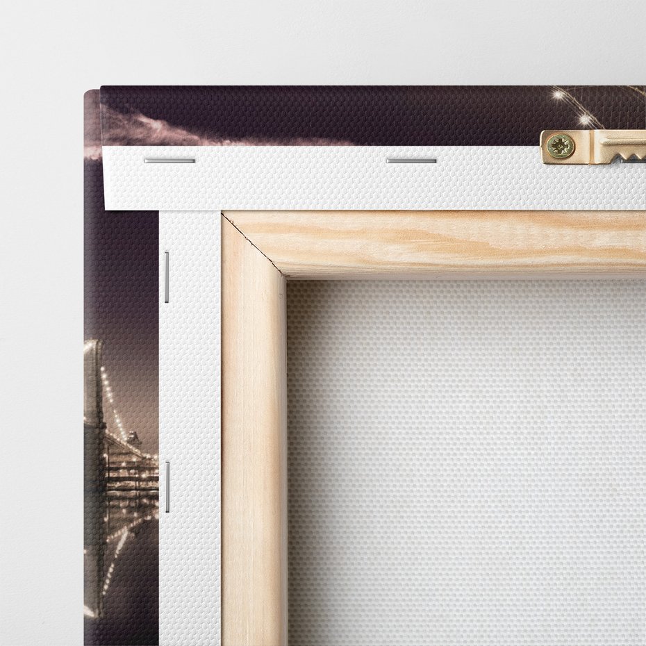 Obraz na płótnie - Brooklyn Bridge, Nowy Jork, miasto