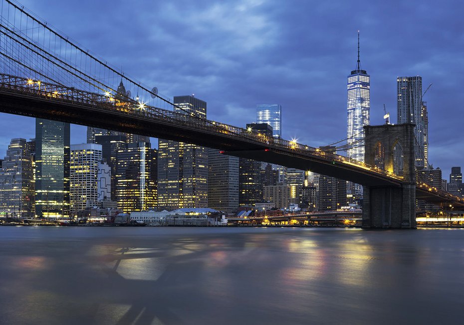 Fototapeta - Brooklyn Bridge, Nowy Jork, miasto