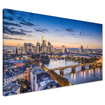 Obraz na płótnie - miasto, most, rzeka