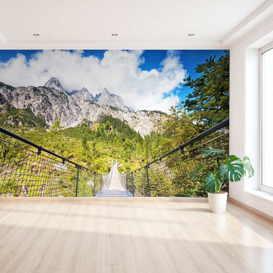 Fototapeta - most, góry, krajobraz