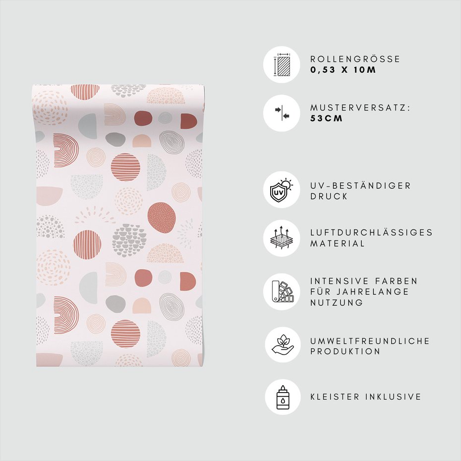 Tapeta - koła, linie, abstrakcja