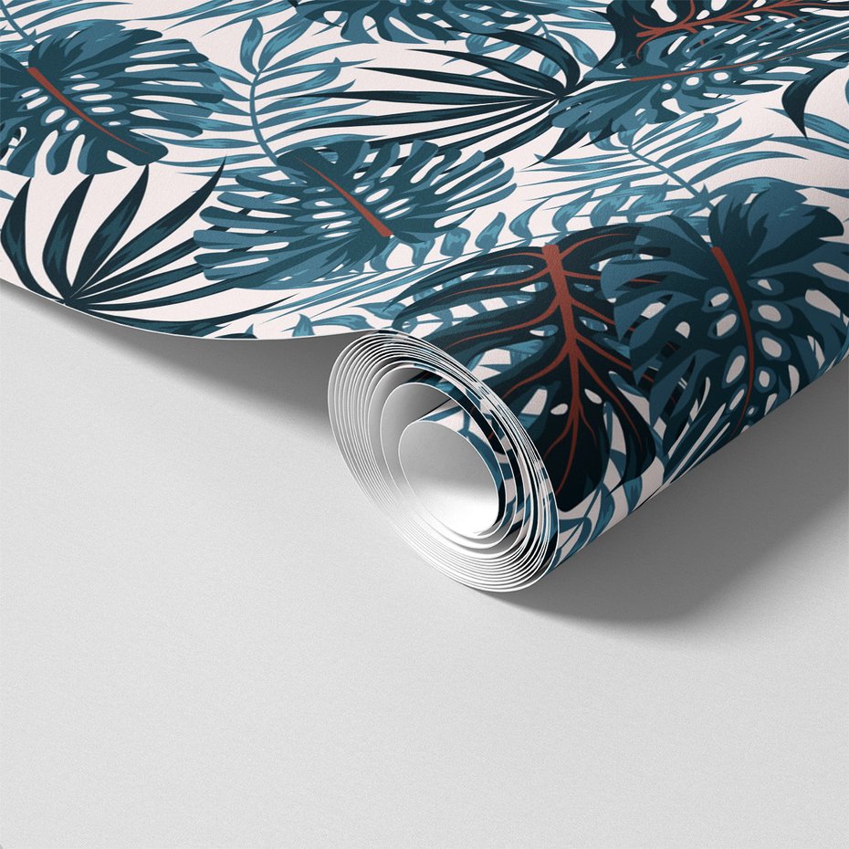 Tapeta - liście, monstera, tropikalny