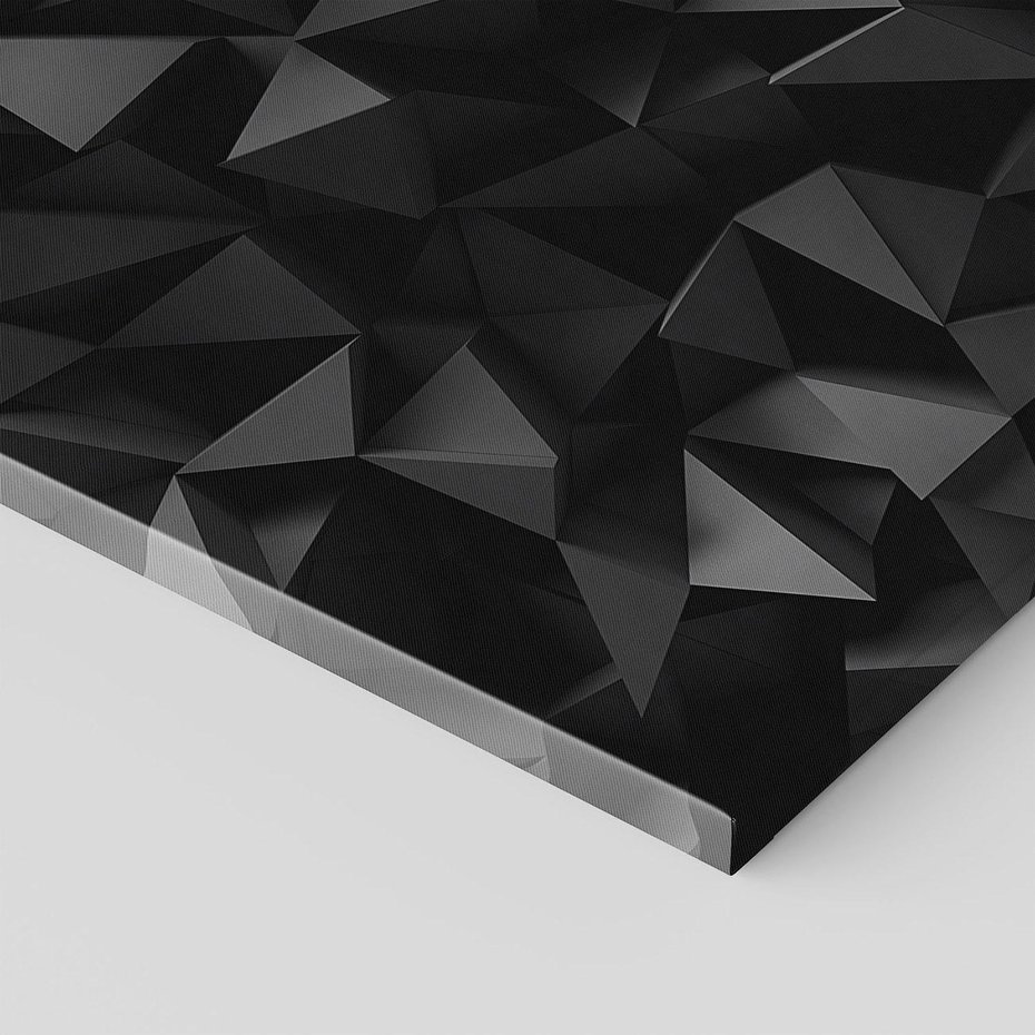 Obraz na płótnie - abstrakcja, trójkąty, ciemny