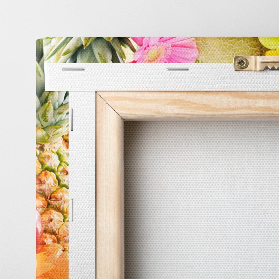 Obraz na płótnie - owoce, kwiaty, jedzenie