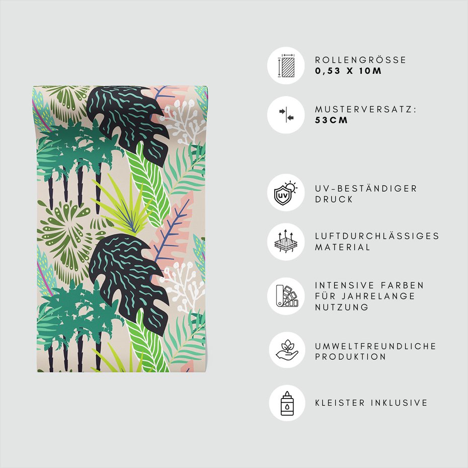 Tapeta - liście, rośliny, palmy