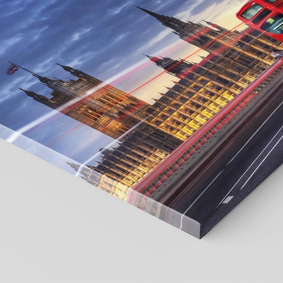 Obraz na płótnie - Londyn, autobus, Big Ben