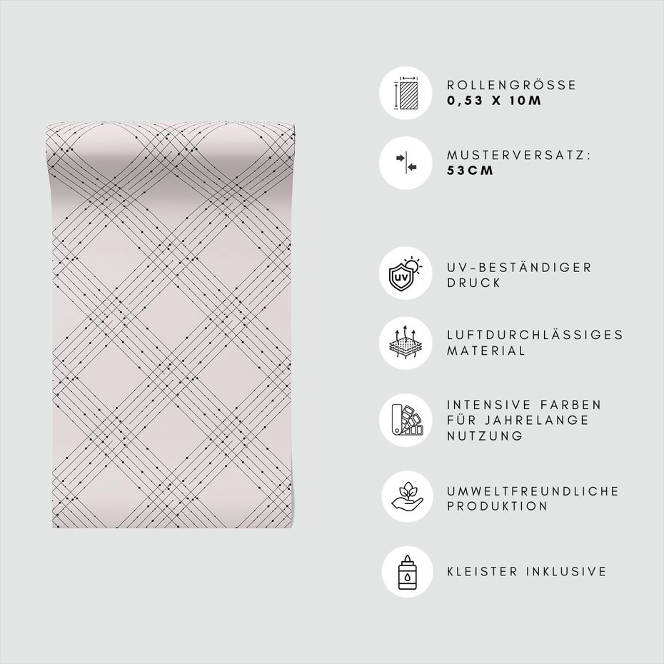 Tapeta - linie, kropki, geometria