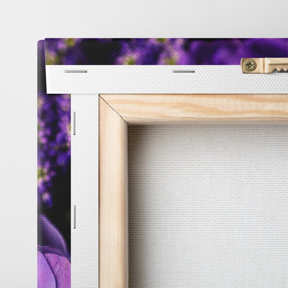 Obraz na płótnie - kwiaty, fioletowy, bukiet