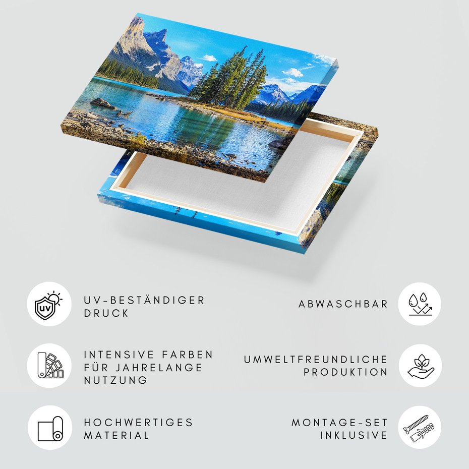 Obraz na płótnie - góry, jezioro, lasy